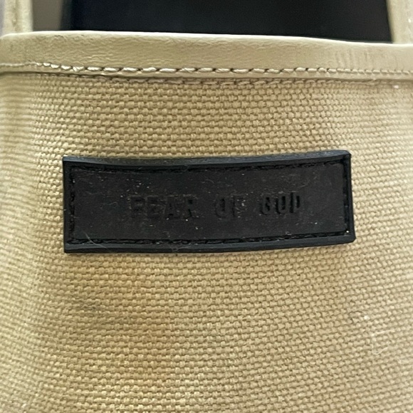Fear of God Beige Canvas Slip-Ons - Picture 5 of 5